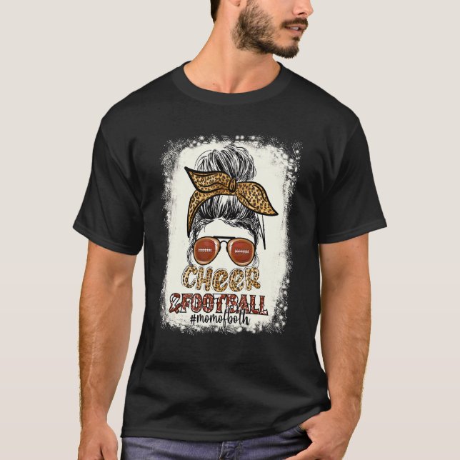 Bleka Leopard Rufsigt Upphöjt Knutte Moder För Båd T Shirt (Framsida)