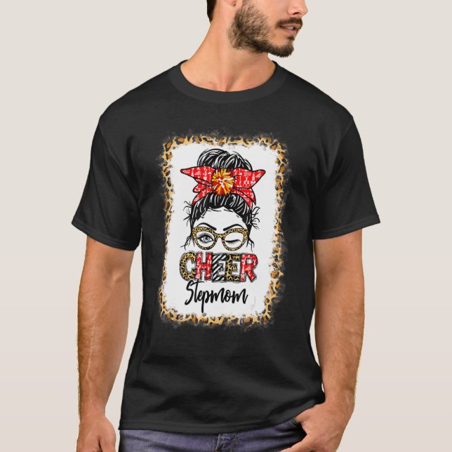 Blekad Cheer Styvmoder Cheerleading Rufsigt Bunt L T Shirt (Framsida)