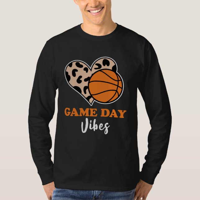 Blekad Känsla Från Basketmatchen Basketmamma Spel T Shirt (Framsida)