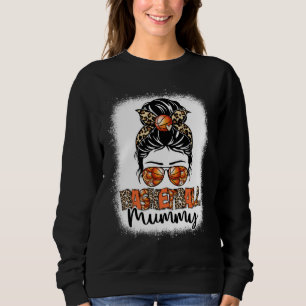 Blekad Korgbollsmumie Leopard Rufsigt Upphostrad M T Shirt