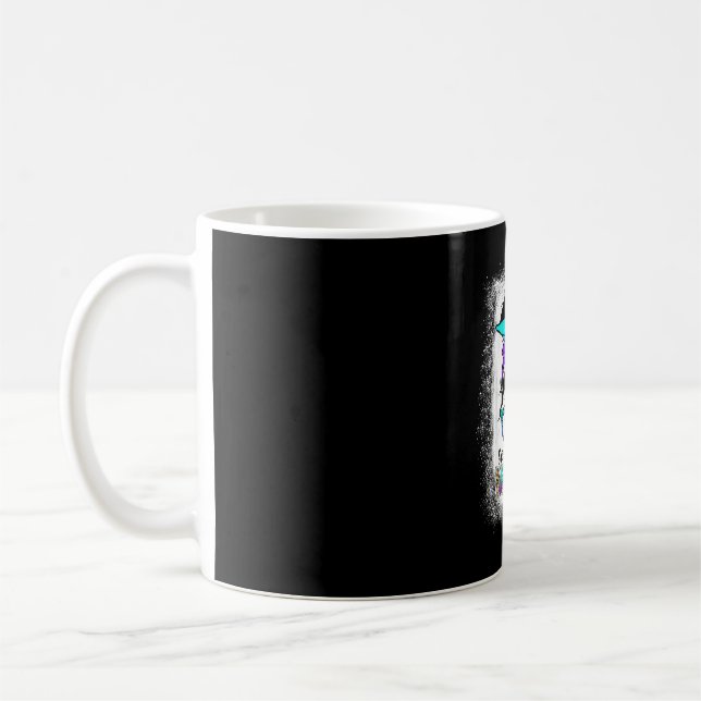 Blekad krigarknubbighet förebyggande medvetenhet kaffemugg (Vänster)