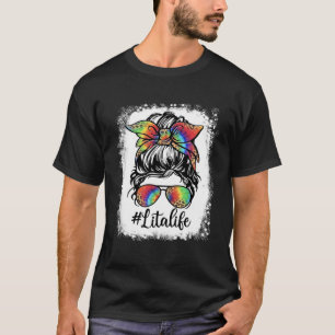 Blekad Lita Liv Rödig Oordnad Bunke Tjej Leopard S T Shirt