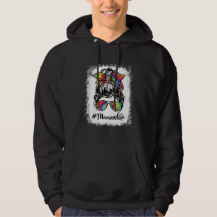 Blekad Mamaw Liv Rödig Knut Tjej Leopard Söt Mo Hoodie