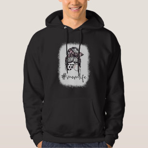 Blekad Mamma Liv Fotboll Röttorvigt Baseboll för K Hoodie