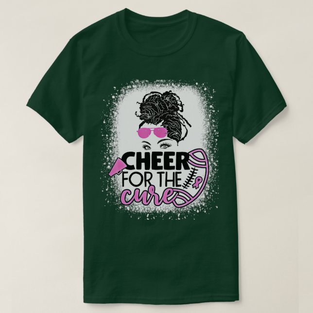 Blekad ost för den rena bröstcancern i fotboll t shirt (Design framsida)