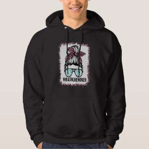 Blekad sjukvårdsarbetare Liv Rödis Leopard  Hoodie