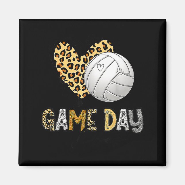 Blekad volleyboll spel dags vibbar volleyboll mamm magnet (Framsidan)