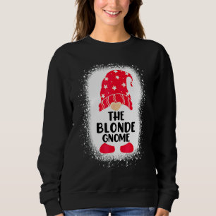 Blekade Den Blonda Tomten Matchande Familj Jul T Shirt