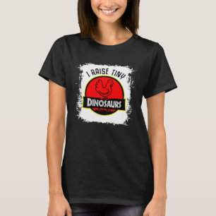Blekade jag föder små dinosaurier kyckling t shirt