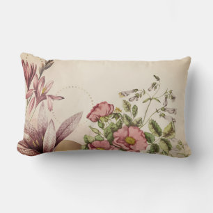 Blekande Blommigt Cottagecore Aesthetic Lumbarkudde