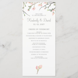 Blekande Bröllopsprogram för Blommigt Program