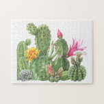 Blekande Cactus Watercolor Garden Pussel<br><div class="desc">Den här designen kan vara personlig genom att klicka på anpassningsknappen och ändra färg, lägga till namn, initialer eller ord som du vill ha. Kontakta mig på colorflowcreations@gmail.com om du vill ha denna design på en annan produkt. Visa fler av mina skapelser eller följ mig på www.facebook.com/colorflowcreations, www.instagram.com/colorflowcreations, www.twitter.com/colorflowart och...</div>