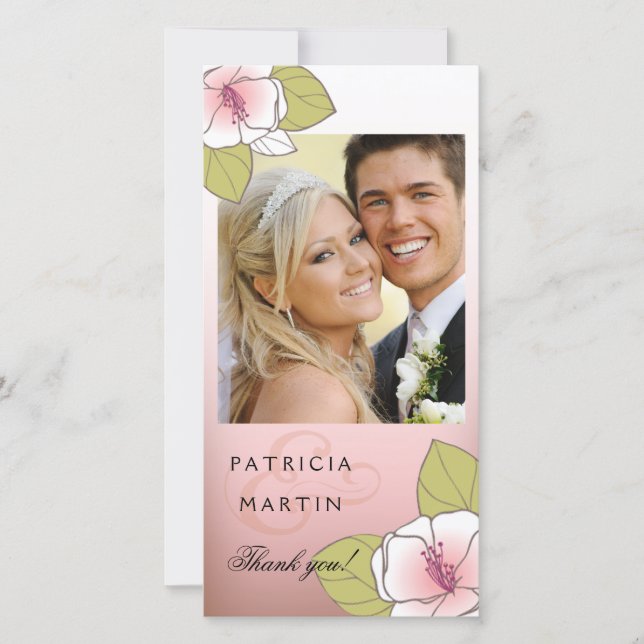 Blekande Cherry Blommars Photo Tack rosa (Framsida)