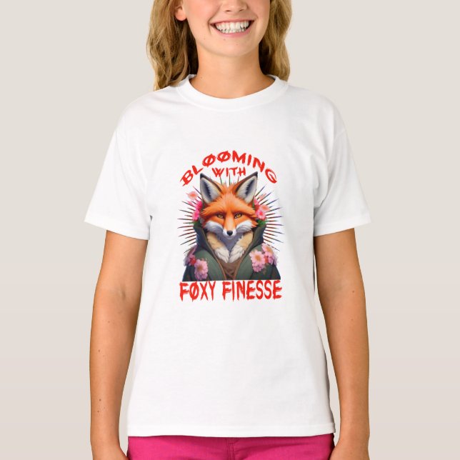 Blekande fox Mode-bedövning T Shirt (Framsida)