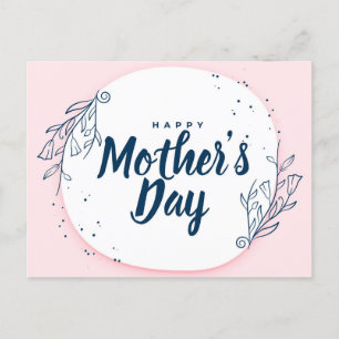 Blekande Kärlek: Mors dag-Blommigt-kortdesign Vykort