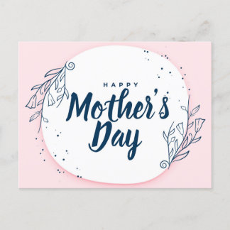 Blekande Kärlek: Mors dag-Blommigt-kortdesign Vykort