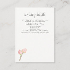 Blekande kort för Blommigt Bröllop