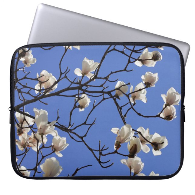 Blekande Magnolias Laptop Fodral (Framsidan)