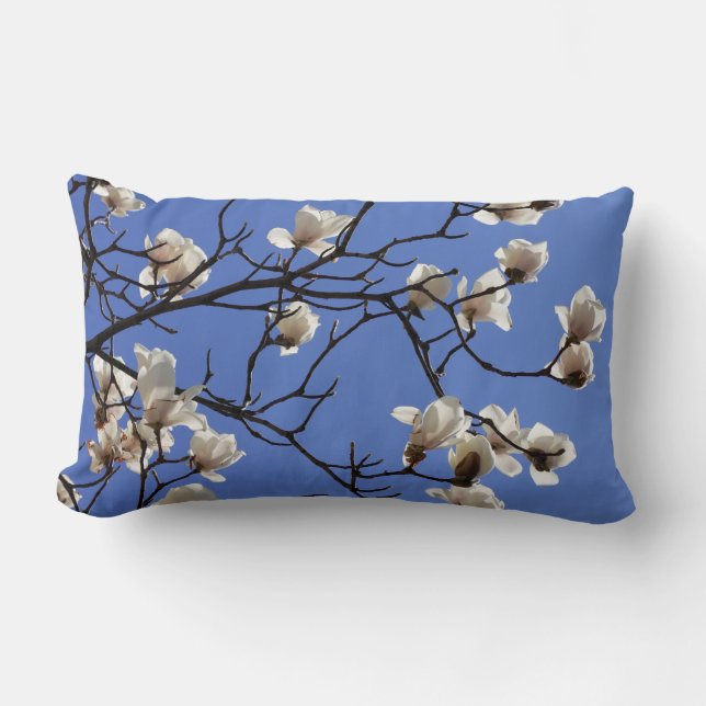 Blekande Magnolias Lumbarkudde (Framsida)