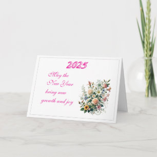 Blekande Önskemål för 2025-mappat gratulationskort Kort