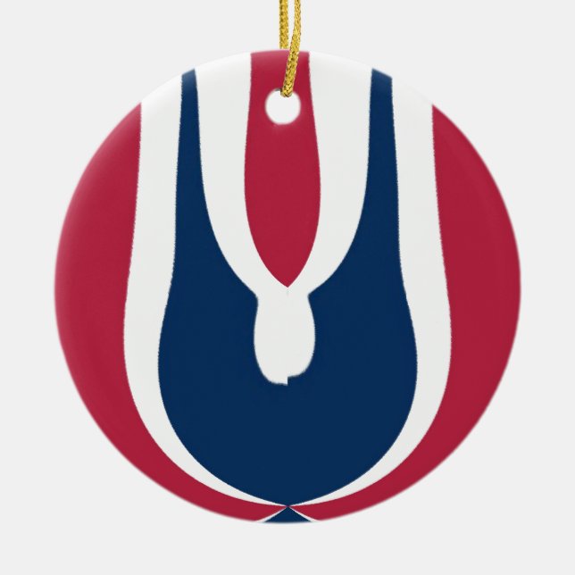 Blekande Red Hakuna Matata Senaste presentdesign Julgransprydnad Keramik (Framsidan)