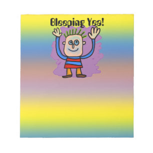Blekande Yea! Anteckningsblock