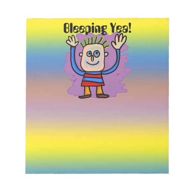 Blekande Yea! Anteckningsblock (Framsida)