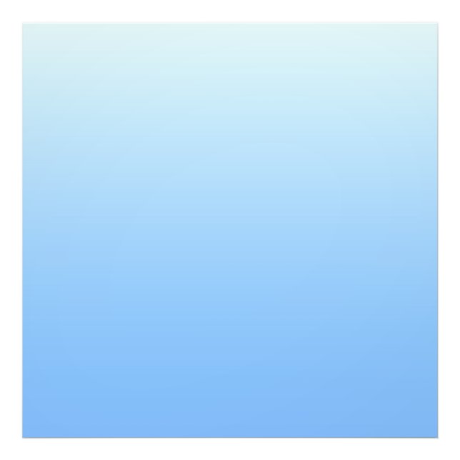 Blekens blå ombre-bakgrund fototryck (Framsidan)