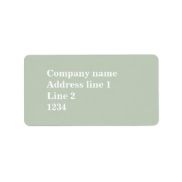 Blekens grönt adressetikett