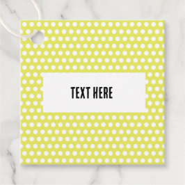 Blekens Gult med vita punkter Gåvor Etiketter