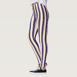 Blekens Gult och Blå Beach Rand Leggings