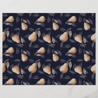 Blekens Gult Päron på Mörkens bakgrund