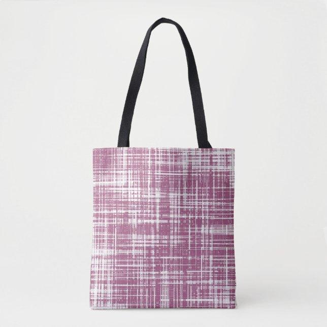 Blekens Magenta stripe Tygkasse (Framsida)