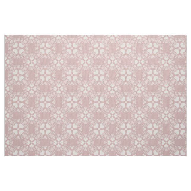 Blekens Rosa Hjärtskada Tyg (Fat Quarter)