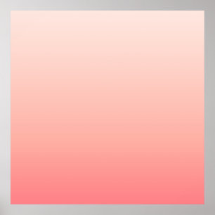 Blekens rosa och persikofärggradient poster