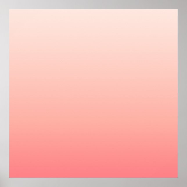 Blekens rosa och persikofärggradient poster (Framsidan)