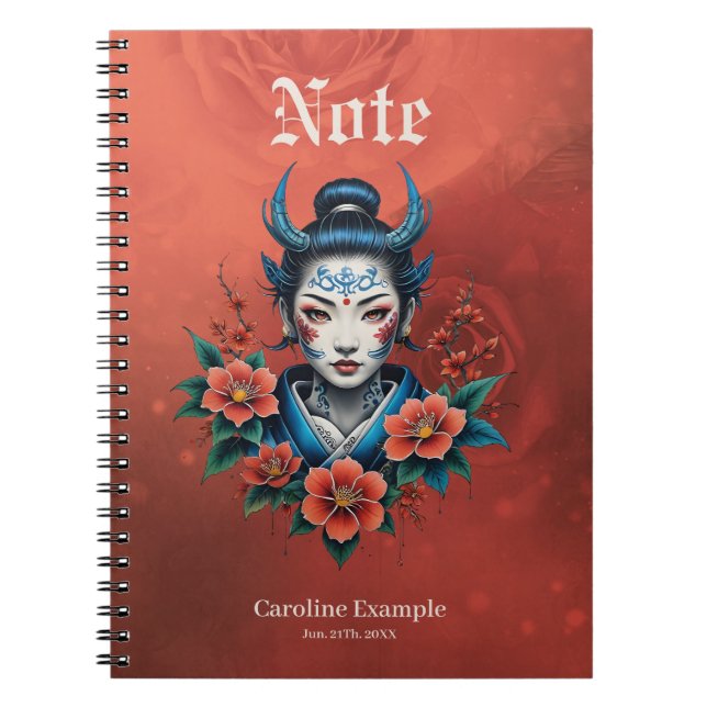 Blekens skönhet anteckningsbok (Framsidan)