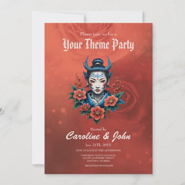 Blekens skönhet, inbjudningar (Framsida)