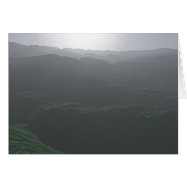 Blekens vy över Backe Hälsningskort (Framsidan Horizontal)