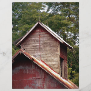 Blekfärgad röd ladekupol