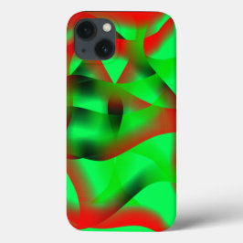 Blekgrön och tydlig rödkrämning, med skugga?