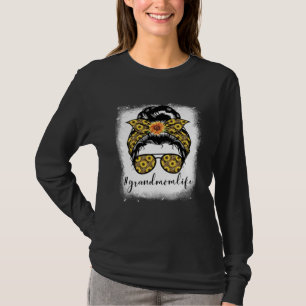 Blekmedel Mormors Liv Rufsigt Hårknut Mors Dag T Shirt
