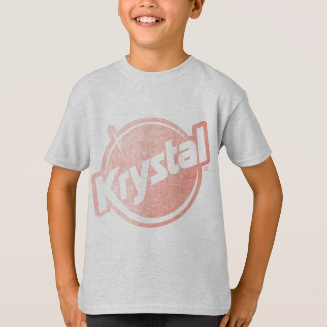 Bleknad Krystal logotyp T-shirt (Framsida)