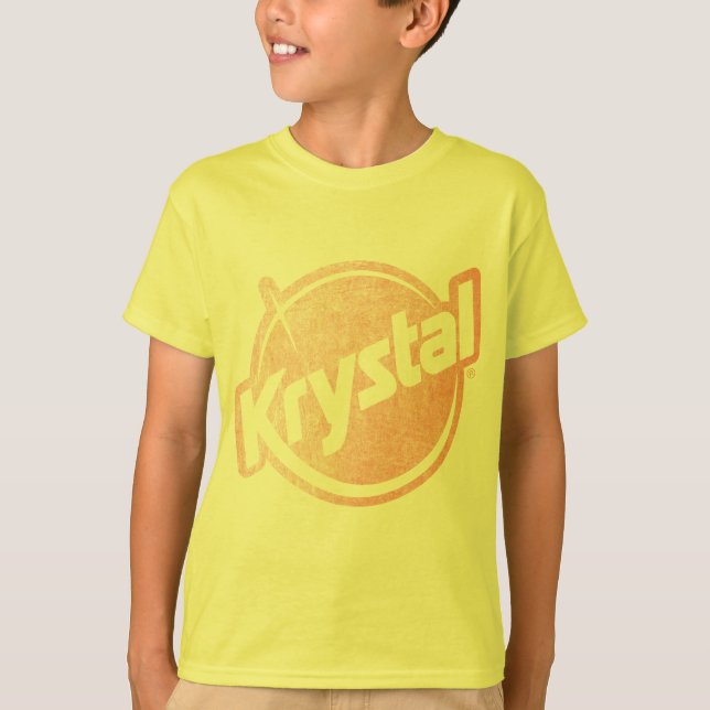 Bleknad Krystal logotyp T-shirt (Framsida)