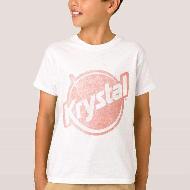 Bleknad Krystal logotyp Tee (Framsida)