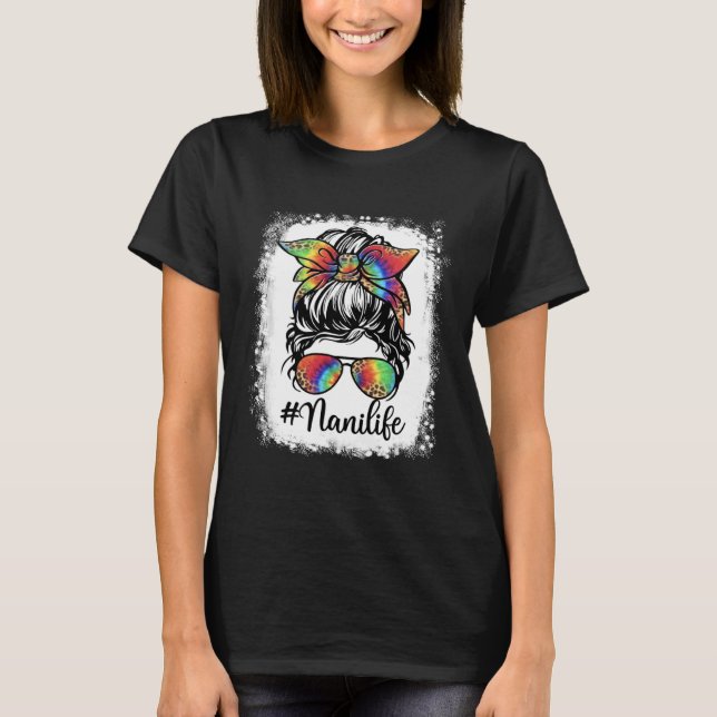 Bleknad Nani Liv Rödig Buntunga Flicka Leopard Söt T Shirt (Framsida)