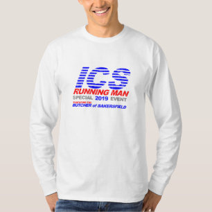 Bleknad rinnande man för ICS Tee Shirt