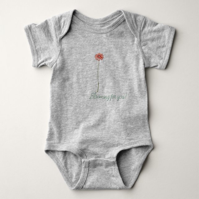 Blekröd Gerbera-blomma T Shirt (Framsida)