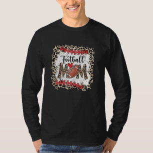 Blekt fotboll Mamma Mors dag Sport Mamma Leopa T Shirt