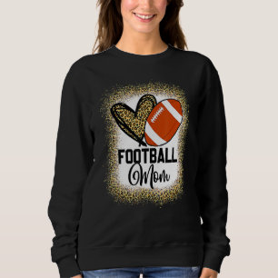 Blekt fotbollsmamma-liv med leopard och röra t shirt